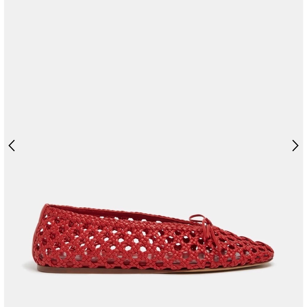 Le Monde Beryl - Regency Slipper, Crimson Woven Leather - Picture 3 of 7